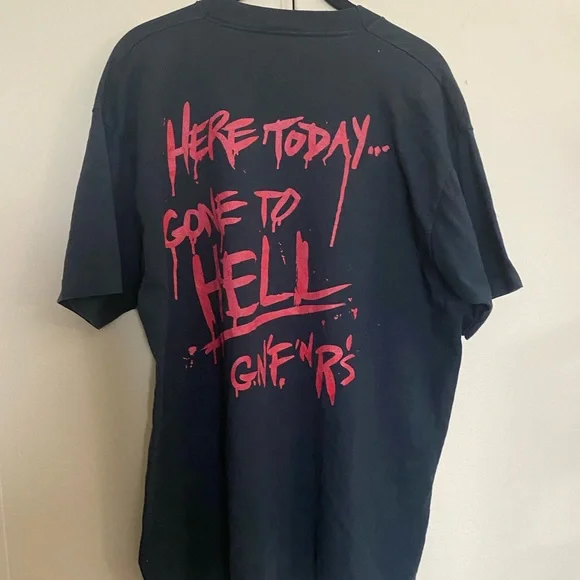 Vintage 90s Guns N Roses 🌹 ALL OVER PRINT SHIRT - Picture 7 of 7